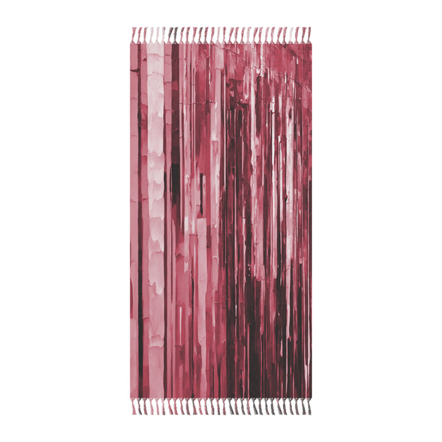 Striped Ruby 38" × 81" Boho Beach Cloth