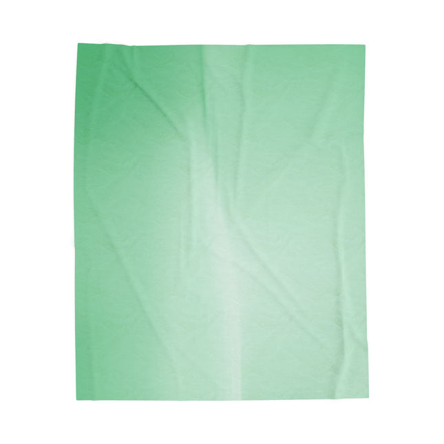 Mint Fade Velveteen Plush Blanket, 50" x 60"