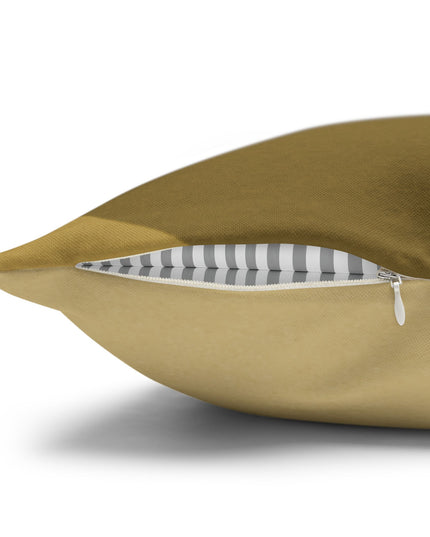 Brown Wavey Spun Polyester Square Pillowcase, 14" x 14"