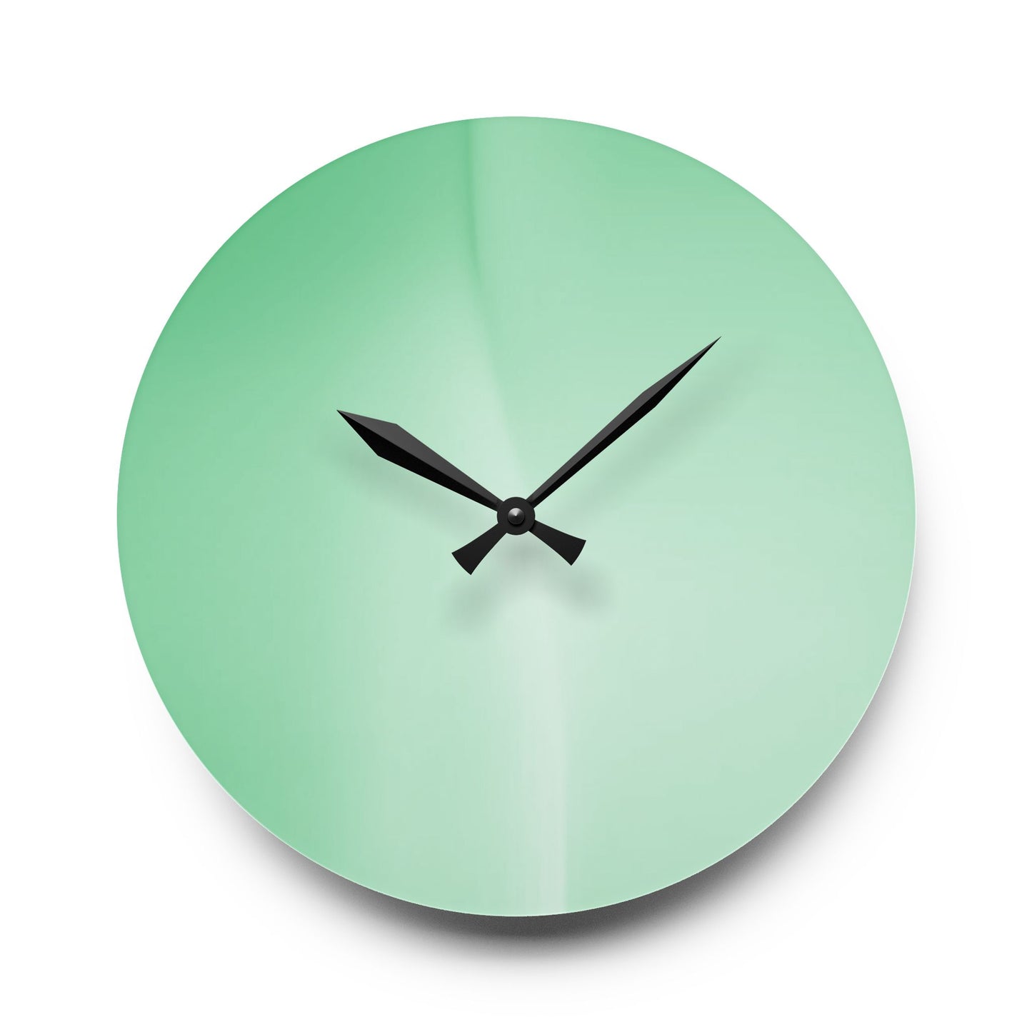 Mint Fade Acrylic Wall Clock, Round or Square, 10.75" x 10.75"