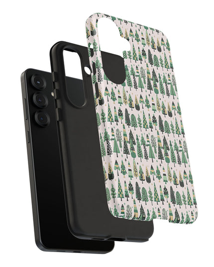 Mini Vintage Green Trees Samsung Galaxy S25 Plus Tough Cases
