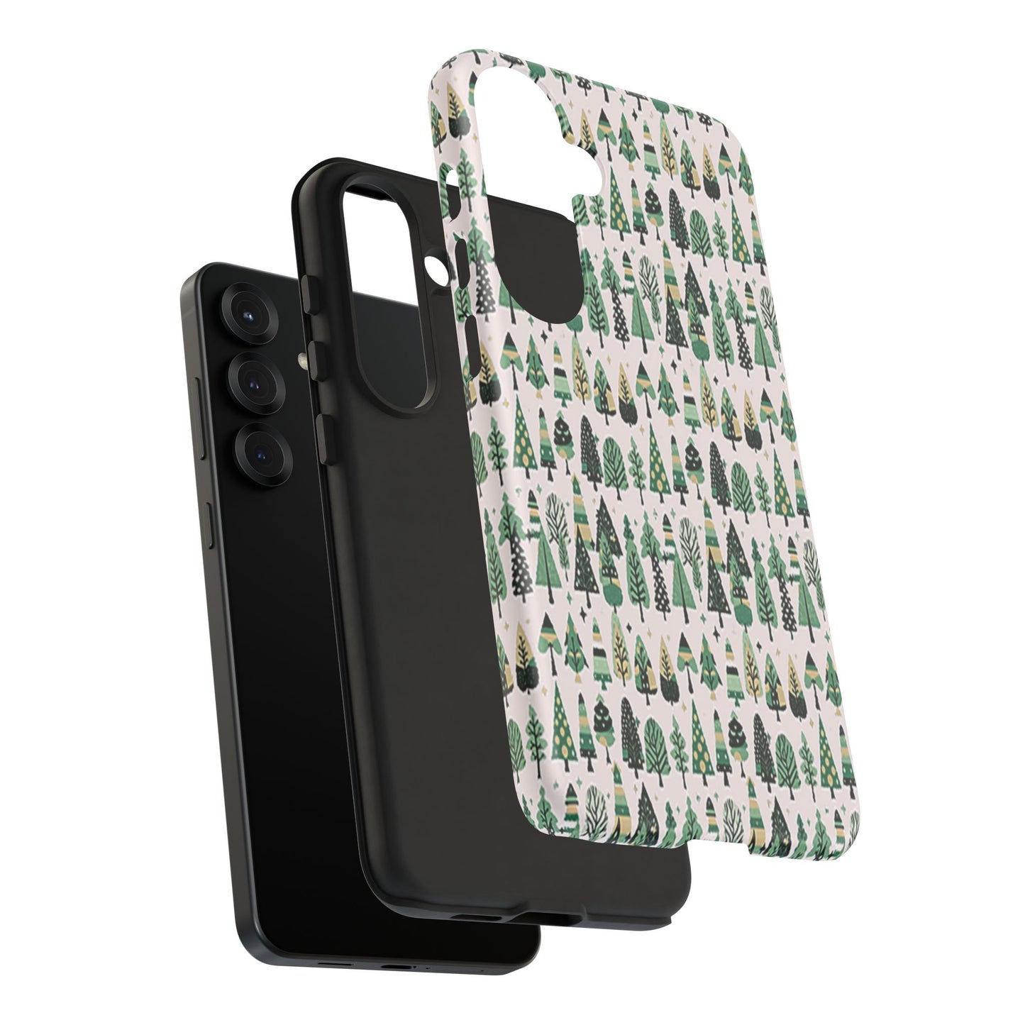 Mini Vintage Green Trees Samsung Galaxy S25 Plus Tough Cases