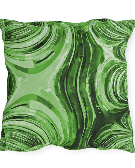 Uzi Spiral Mint Pastel 20" x 20" Outdoor Pillow