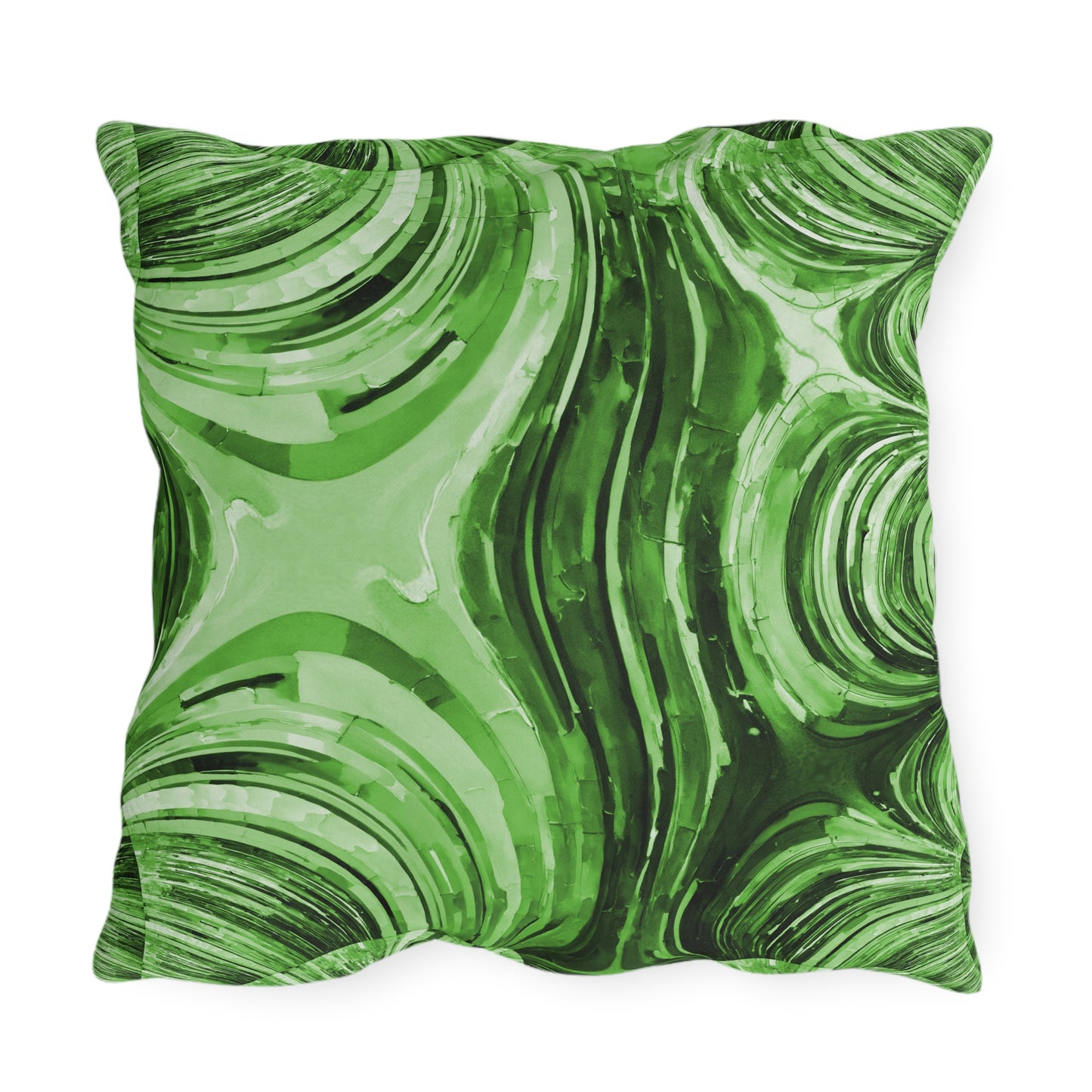 Uzi Spiral Mint Pastel 20" x 20" Outdoor Pillow