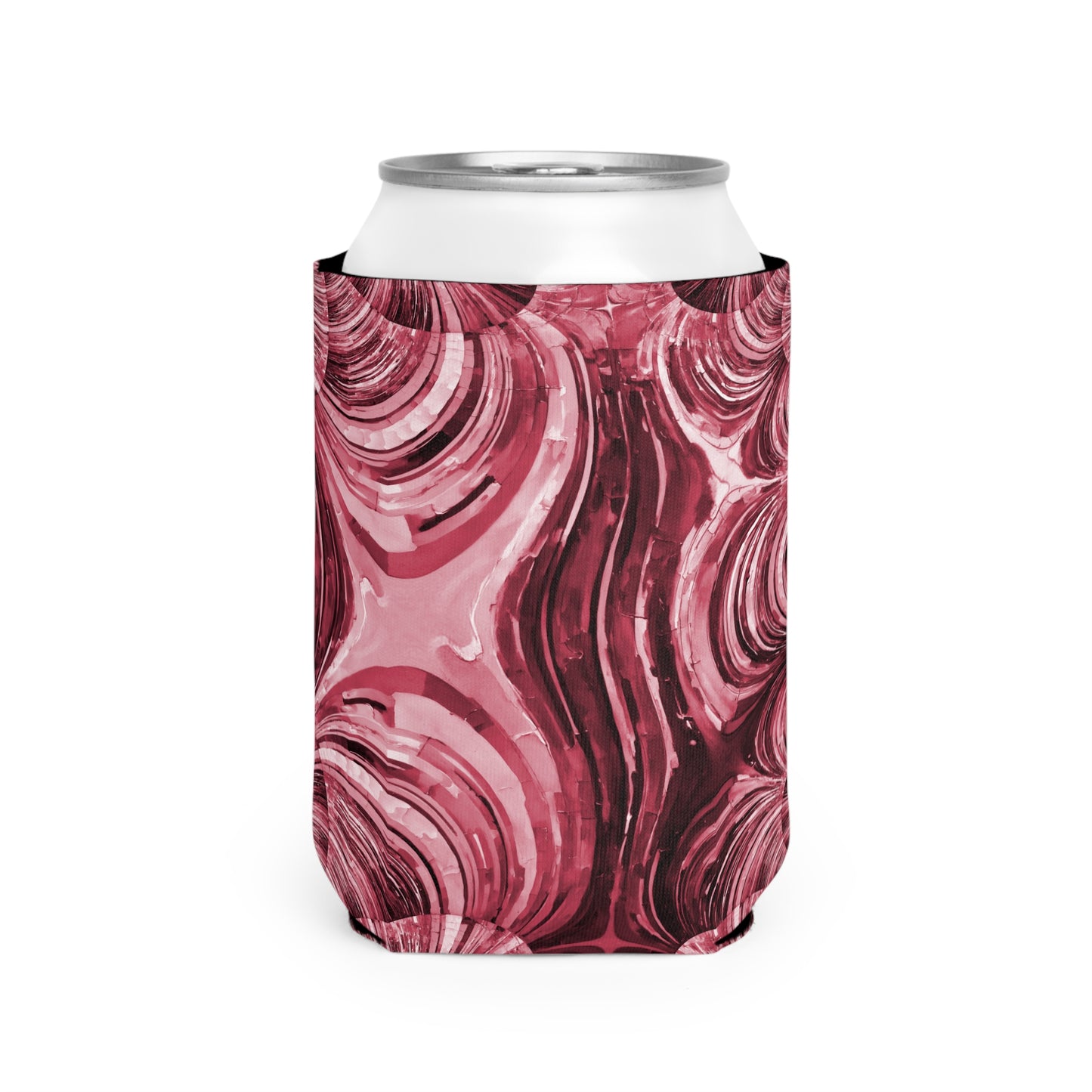 Uzi Spiral Ruby 12 oz Can Cooler Sleeve