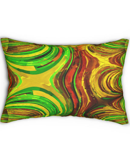Uzi Spiral Beta Spun Polyester Lumbar Pillow, 20" x 14"