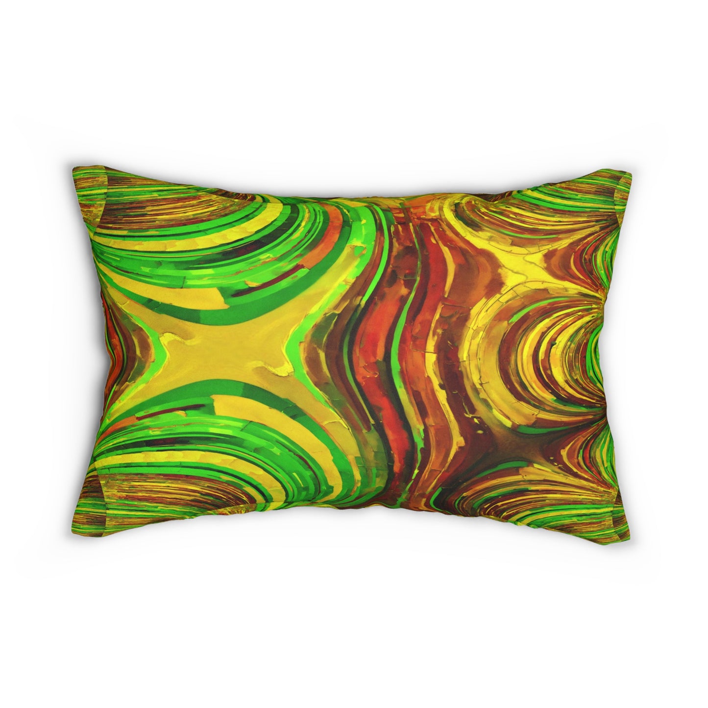 Uzi Spiral Beta Spun Polyester Lumbar Pillow, 20" x 14"