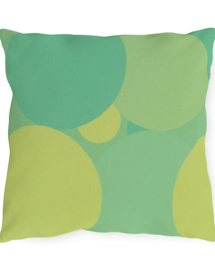 Pastel Green Patches 16" x 16" Outdoor Pillow