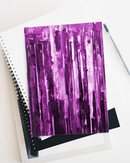 Striped Powder Lavender Pastel 5" x 7" Journal - 128 Blank pages