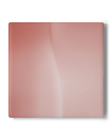Rose Red Fade 4" x 4" Square Ceramic Coaster