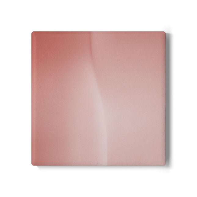 Rose Red Fade 4" x 4" Square Ceramic Coaster