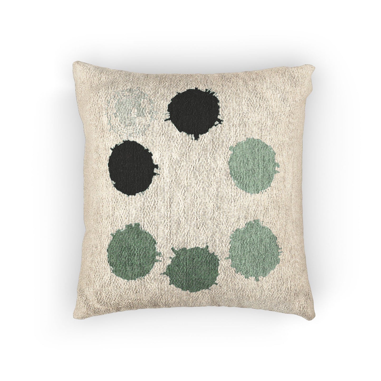 Mint Green Barrel Woven Pillow, 17" x 18"
