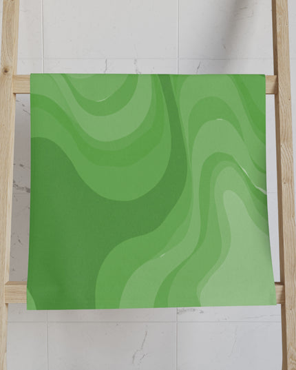 Greenie Meanie Wavey Hand Towel, 16" x 28"