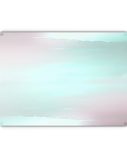 Green Sea Lavender Fog Glass Cutting Board, 11" x 15"