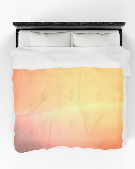 Hot Peach Fade Velveteen Plush Blanket, 60" x 80"