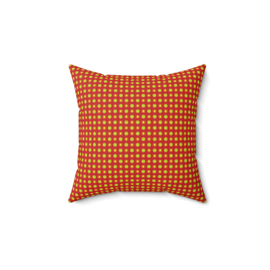 Late Evening Star-crossed Bodies Faux Suede Square Pillow, 14" x 14"