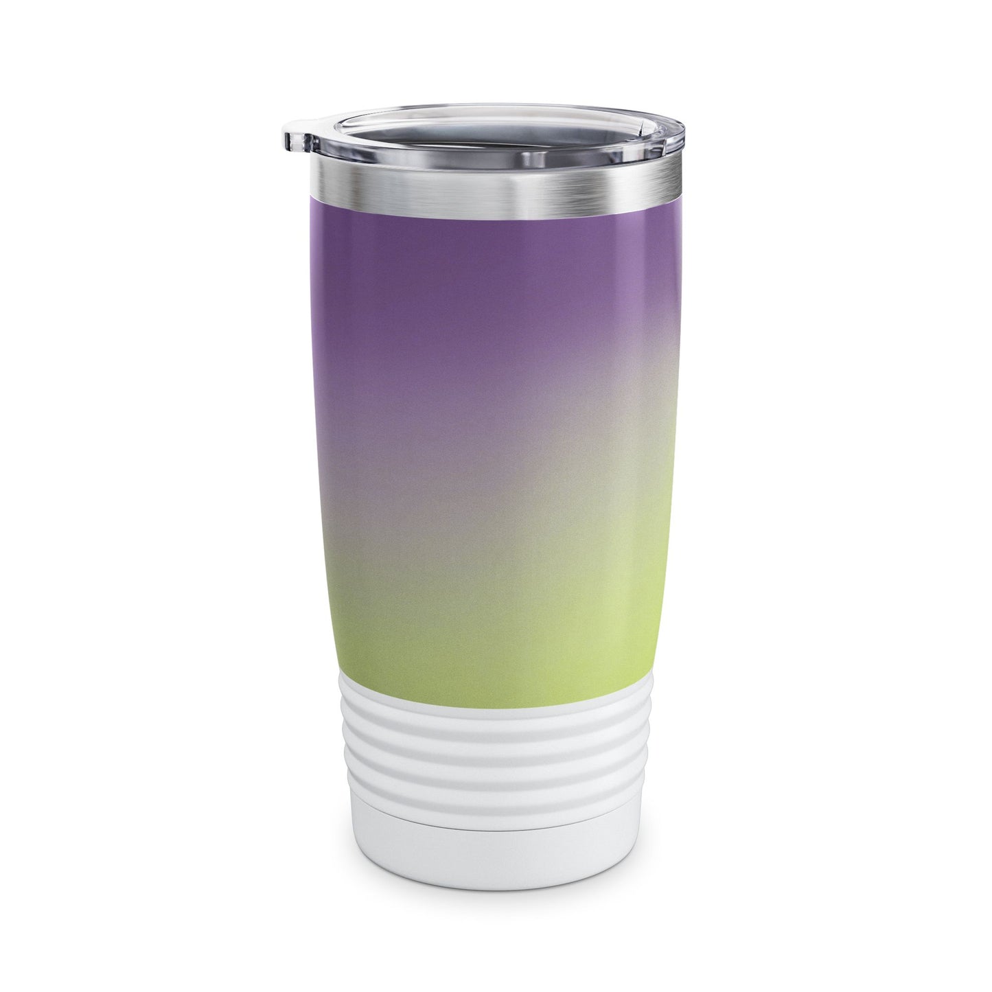Purple Golden Fade Ringneck Tumbler, 20oz in white, steel and black