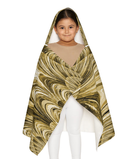 Uzi Spiral Light Brown Youth Hooded Towel, 24" x 48"