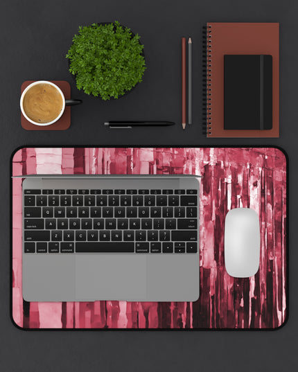 Striped Ruby 12" x 18" Desk Mat