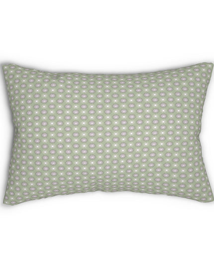 Olive Star-crossed Bodies Spun Polyester Lumbar Pillow, 20" x 14"