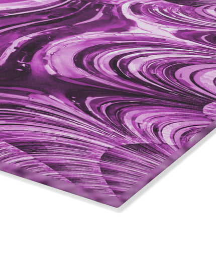 Uzi Spiral Powder Lavender Pastel 8" x 11" Glass Cutting Board