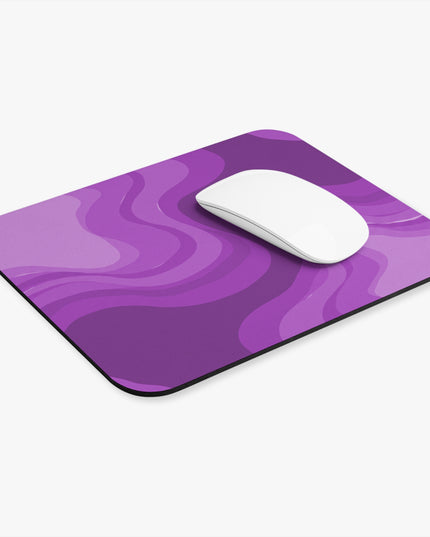 Wavey Purple Wavey Mouse Pad, 9" x 8" Rectangle