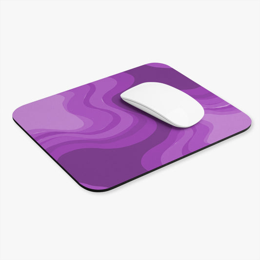 Wavey Purple Wavey Mouse Pad, 9" x 8" Rectangle