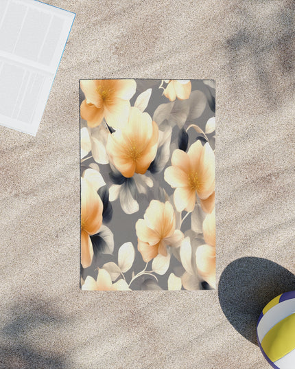 Soft Blossom Floral Bunch Beach Towel, 18" x 27"