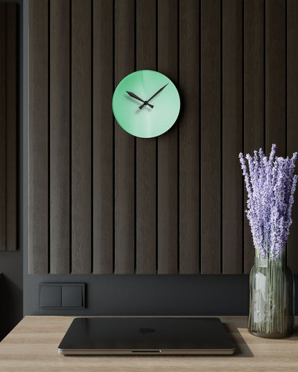 Mint Fade Acrylic Round Wall Clock, 8" x 8"