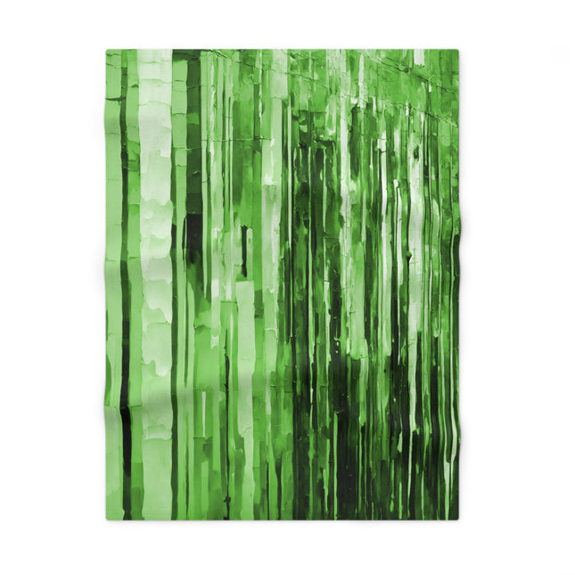 Striped Mint Pastel Soft Fleece Baby Blanket, 30" x 40"