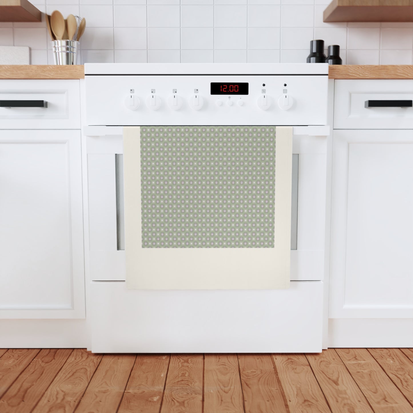 Olive Star-crossed Bodies Cotton Tea Towel 19.6" x 27.5"