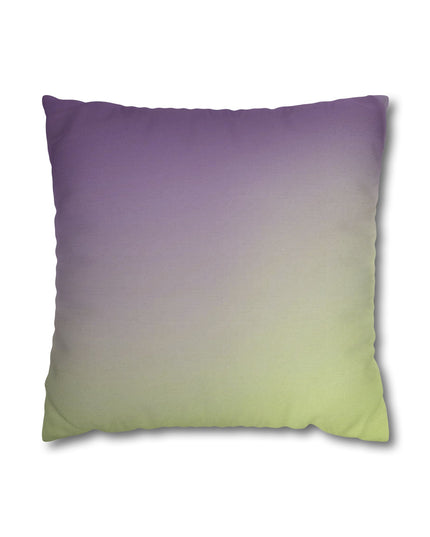 Purple Golden Fade Spun Polyester Square Pillowcase, 14" x 14"