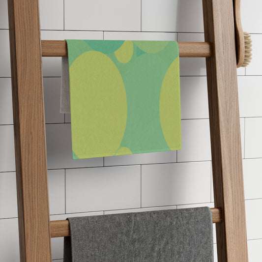 Pastel Green Patches Rally Towel, 11" x 18"