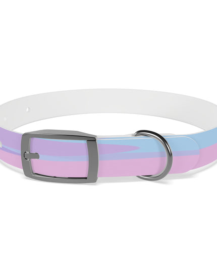 Pastel Purple and Mauve Patches Small Dog Collar