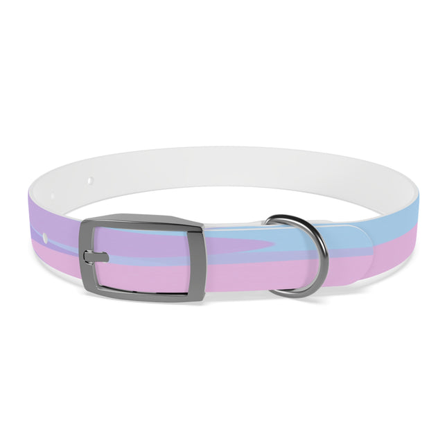 Pastel Purple and Mauve Patches Small Dog Collar