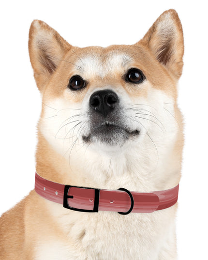 Power Red Wavey Medium Dog Collar