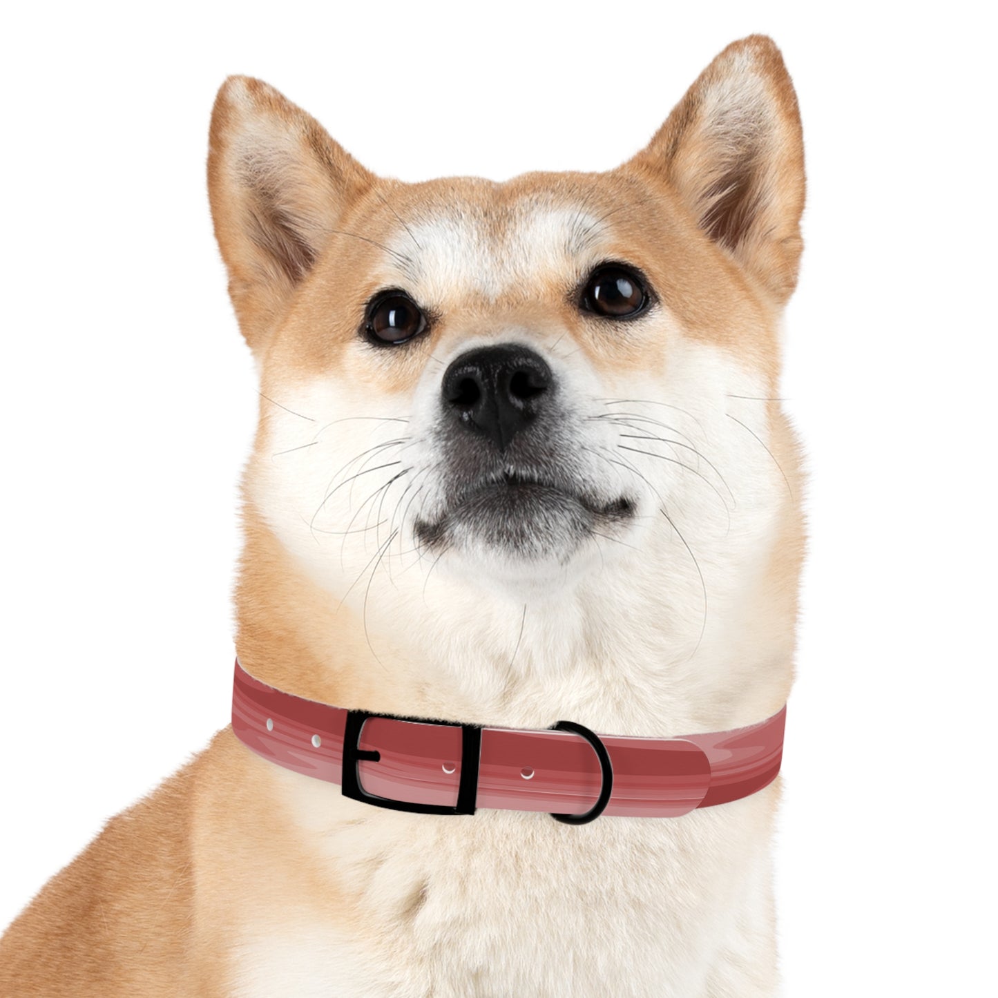 Power Red Wavey Medium Dog Collar