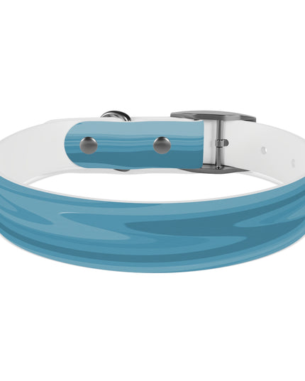 Sky Blue Wavey Medium Dog Collar