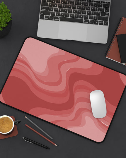 Power Red Wavey 12" x 18" Desk Mat