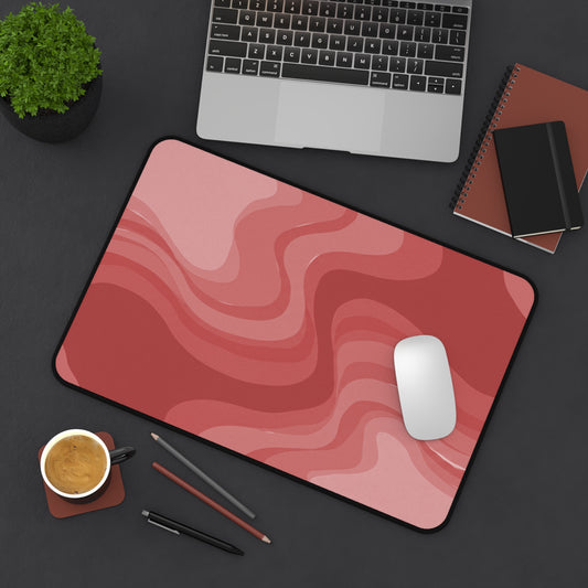 Power Red Wavey 12" x 18" Desk Mat