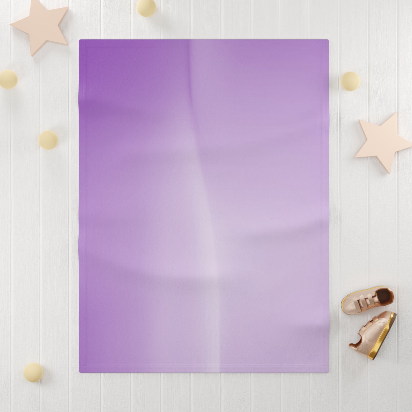 Soft Lavender Fade Soft Fleece Baby Blanket, 30" x 40"