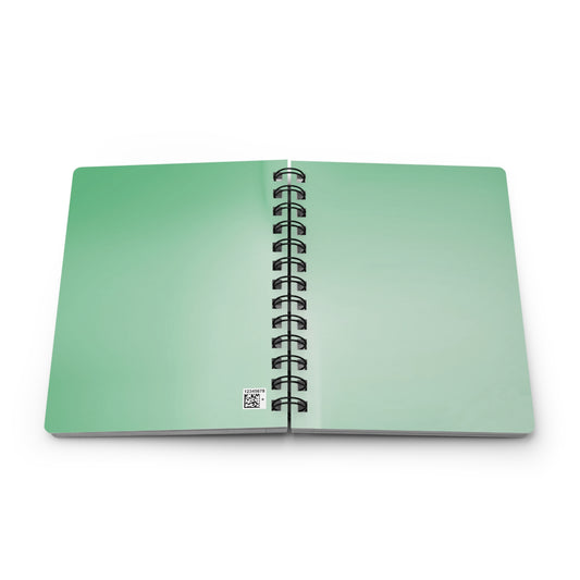 Mint Fade Spiral Bound Journal, 5" x 7" 150 pages