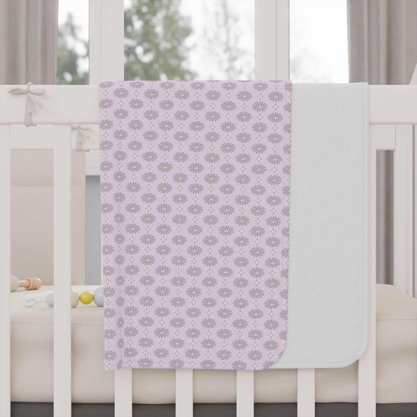 Pink Mornings Star-crossed Bodies Toddler Blanket, 30" x 40"