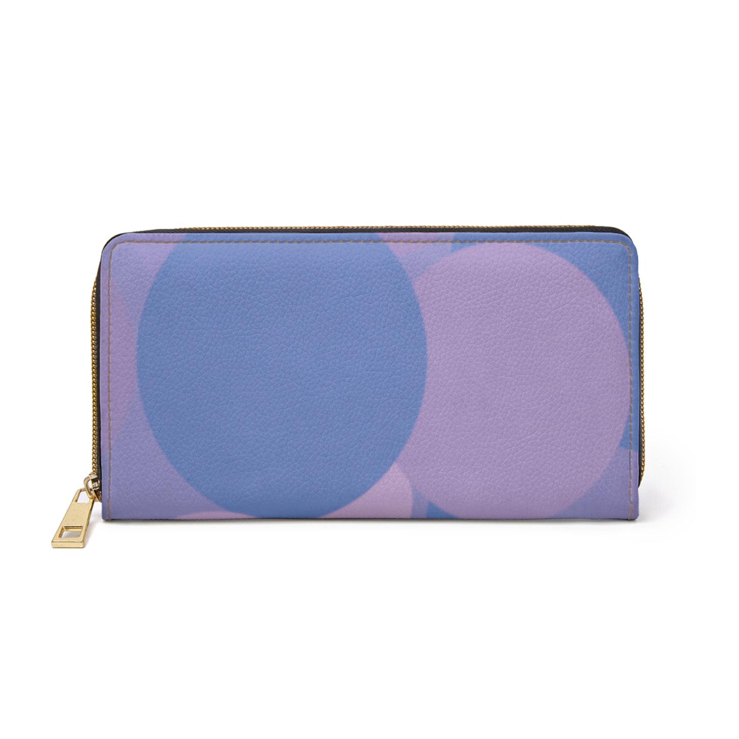 Pastel Purple Family Patches Elegant Abstract Zipper Wallet - Stylish & Functional Accessory for Everyday Use