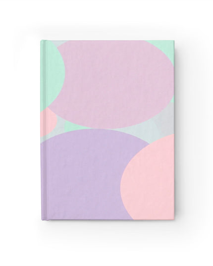 Pastel Peach and Soft Green Patches 5" x 7" Journal - 128 Blank pages