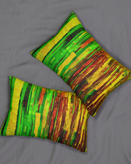 Striped Beta Spun Polyester Lumbar Pillow, 20" x 14"