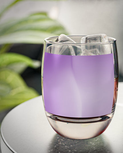 Soft Lavender Fade Whiskey Glass, 6 oz