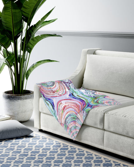 Uzi Spiral Pastels Baby Swaddle 30″×40″ Blanket