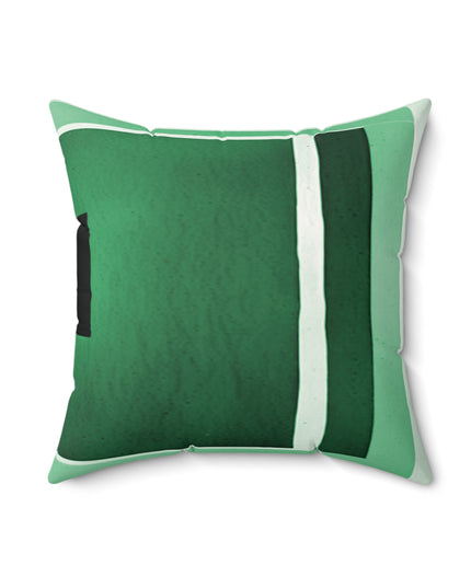 Mint Shadow 18" x 18" Faux Suede Square Pillow