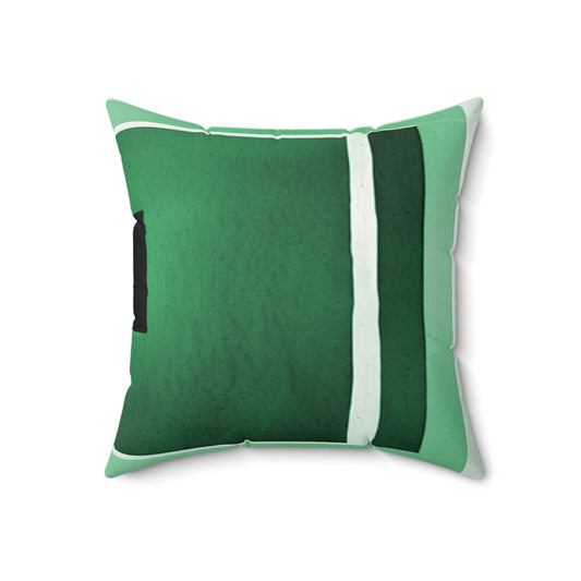Mint Shadow 18" x 18" Faux Suede Square Pillow